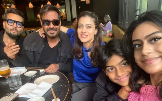 Here are some adorable moments of Ajay Devgn and Kajol with their son Yug on his 13th birthday